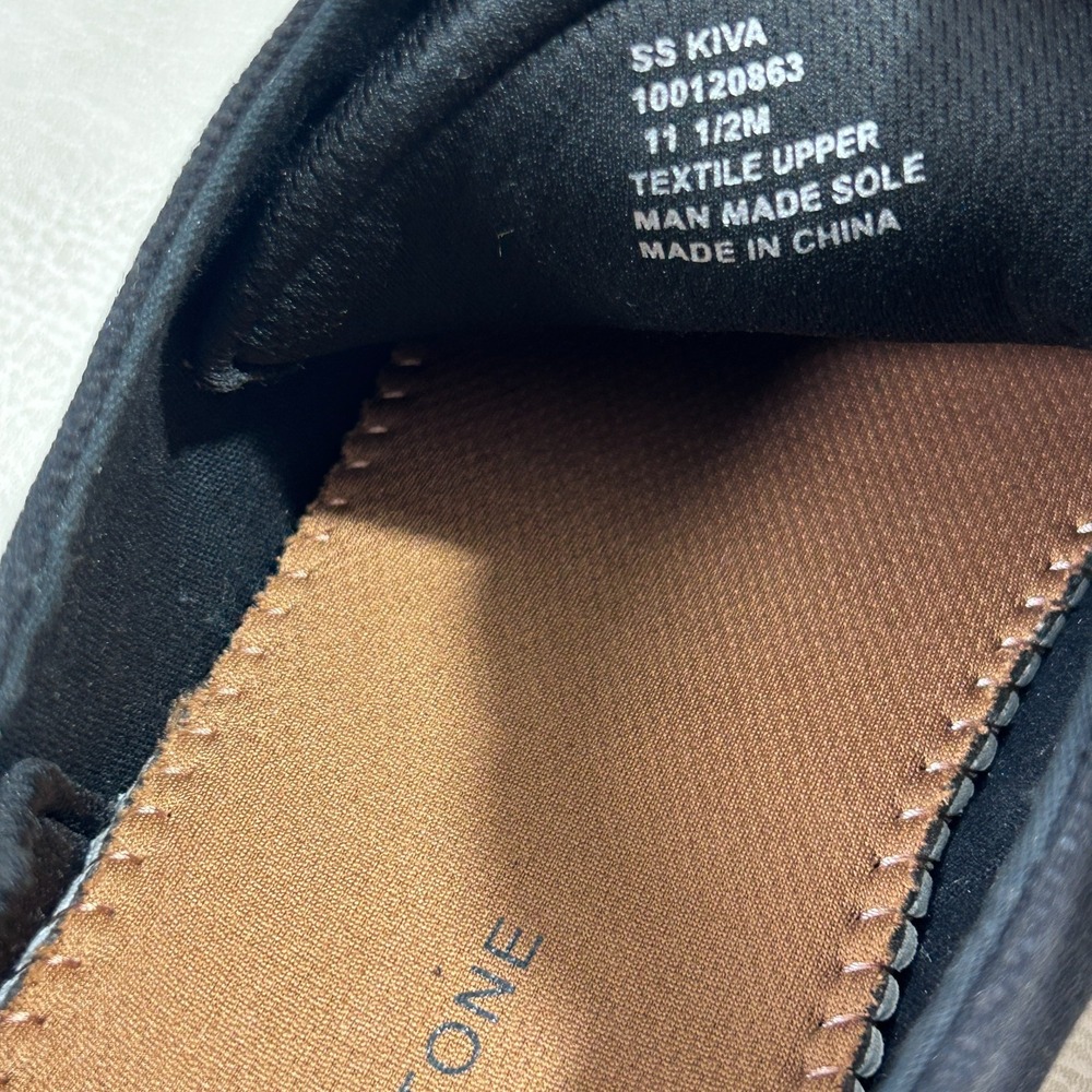 SUN STONE Sneakers Shoes‎ Men's US 11.5 M Black Cushioned Kiva Round Lace-Up - Picture 3 of 11